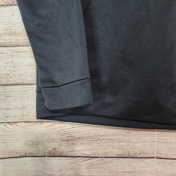 Men's Nike Black Dri-fit Swoosh Hoodie Size Medium Pockets Hood Logo - Picture 3 of 15